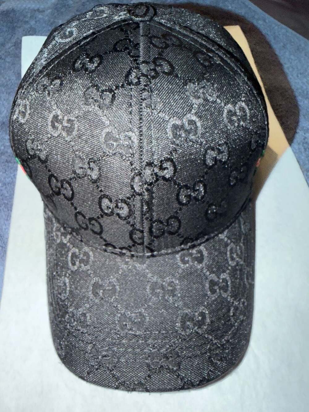 Gucci GG Cotton Canvas Baseball Hat Black